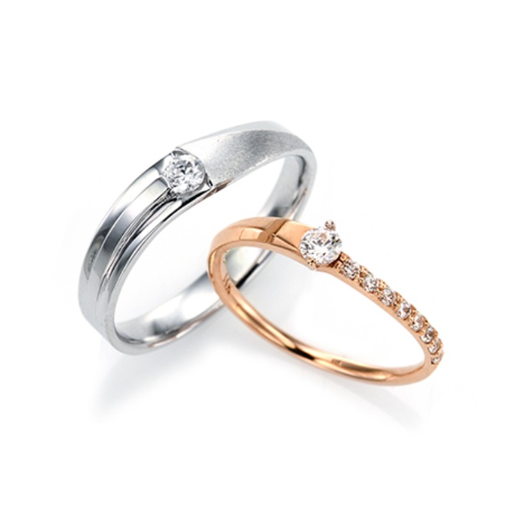 [14K Gold] 로맨스 커플링 Romance Couple Ring no.j3617